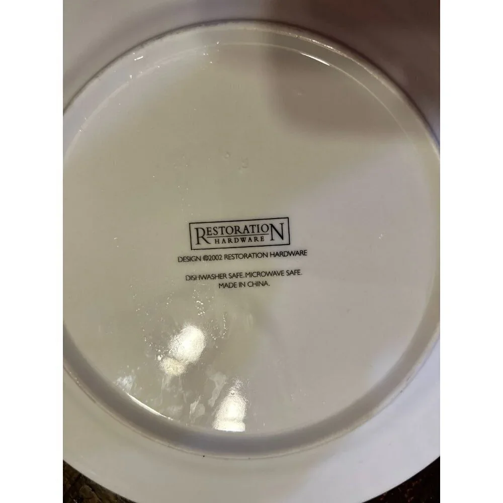 Set os 4 Restoration Hardware Advertising Label Cheese Plates